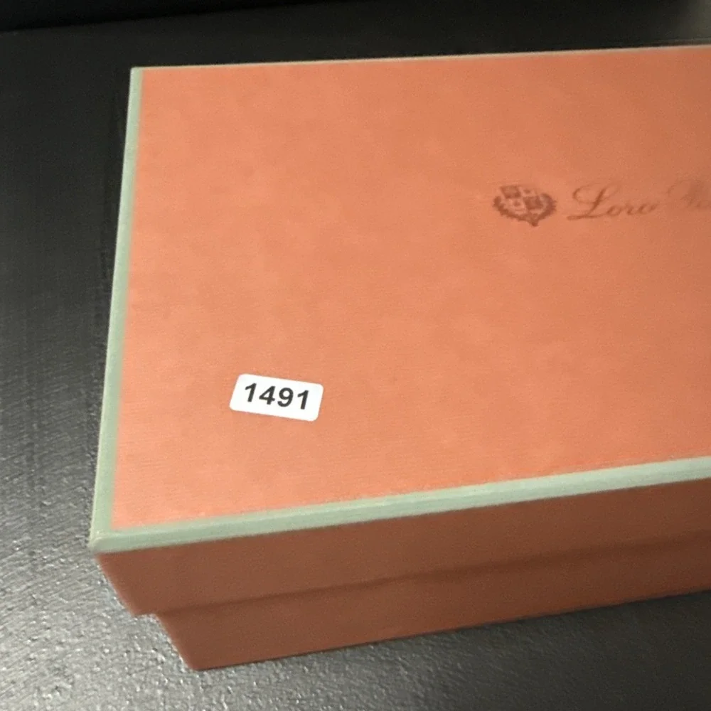 Authentic Loro Piana Empty Shoe Gift Storage Box w Booklet  7